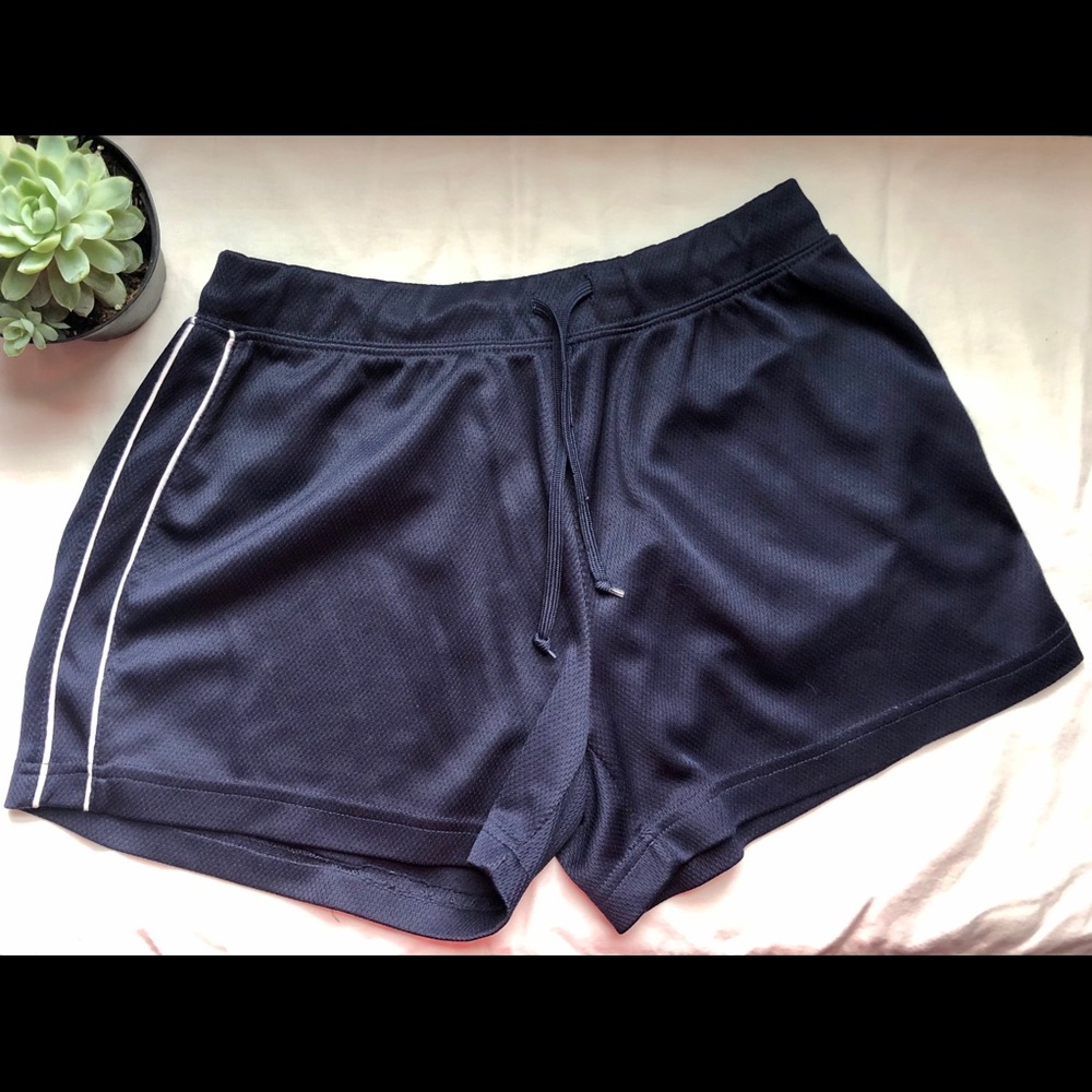 Prospirit Navy w/ White Stripes Athletic Shorts